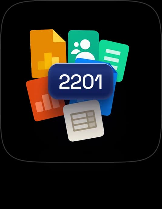 Card with 2201 items